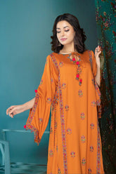 2-PC Embroidered Staple Shirt with Qlot Trouser CNP22-08-S